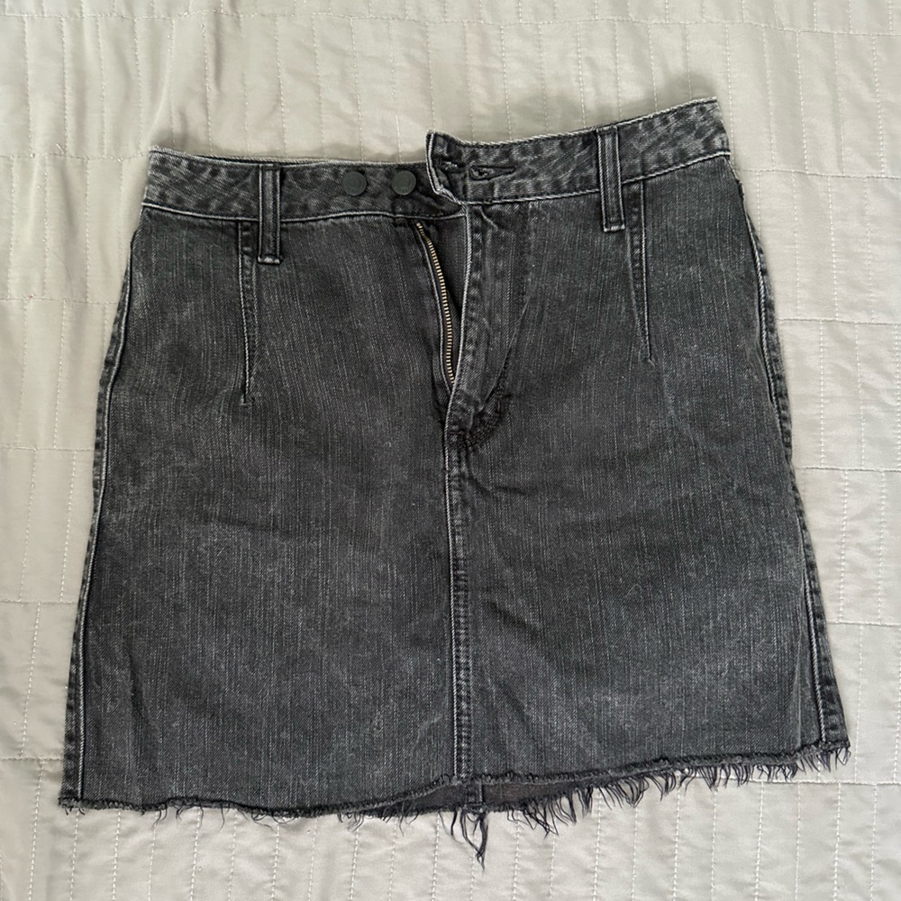 Ultra High Rise Black Skirt | Hollister